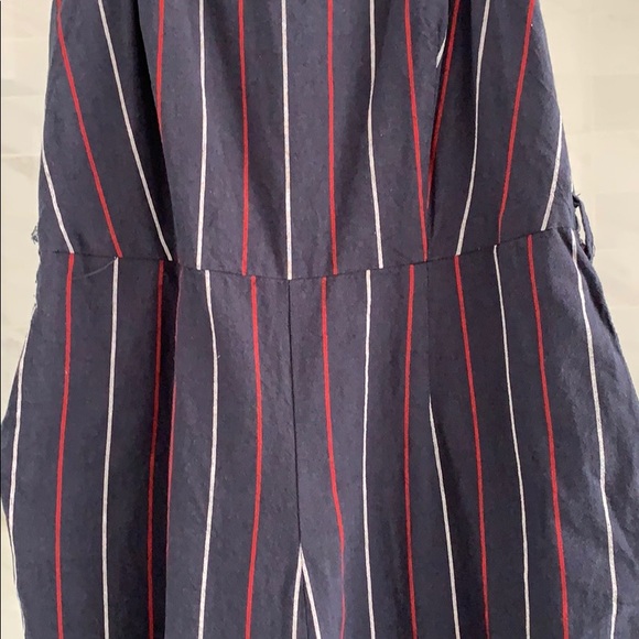 NWT striped vneck wide leg Jumpsuit - Picture 5 of 10